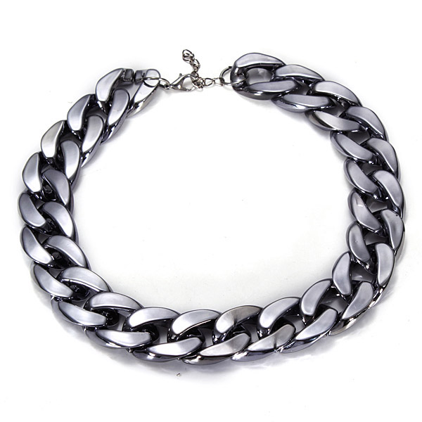 thick chain collar necklace
